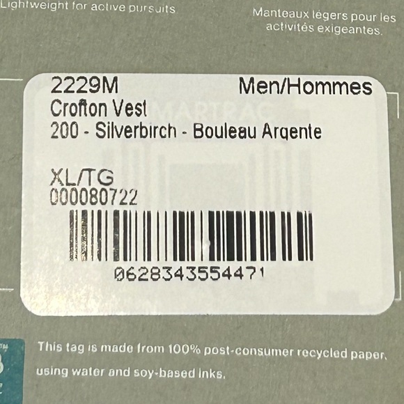 Canada Goose Crofton Vest | Silver/Grey | XL - Picture 6 of 6